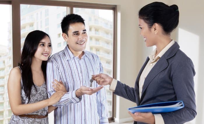 Home Buyer Getting The Keys To Their House