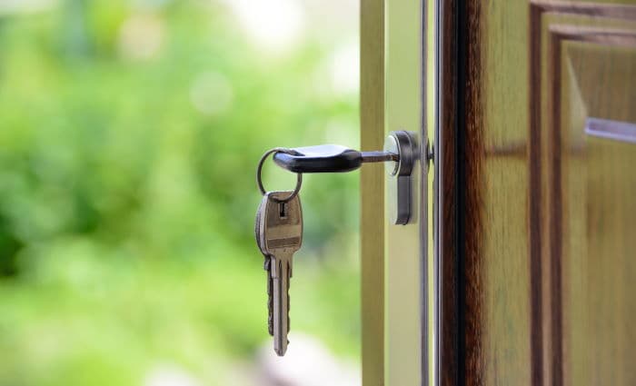 Key in door